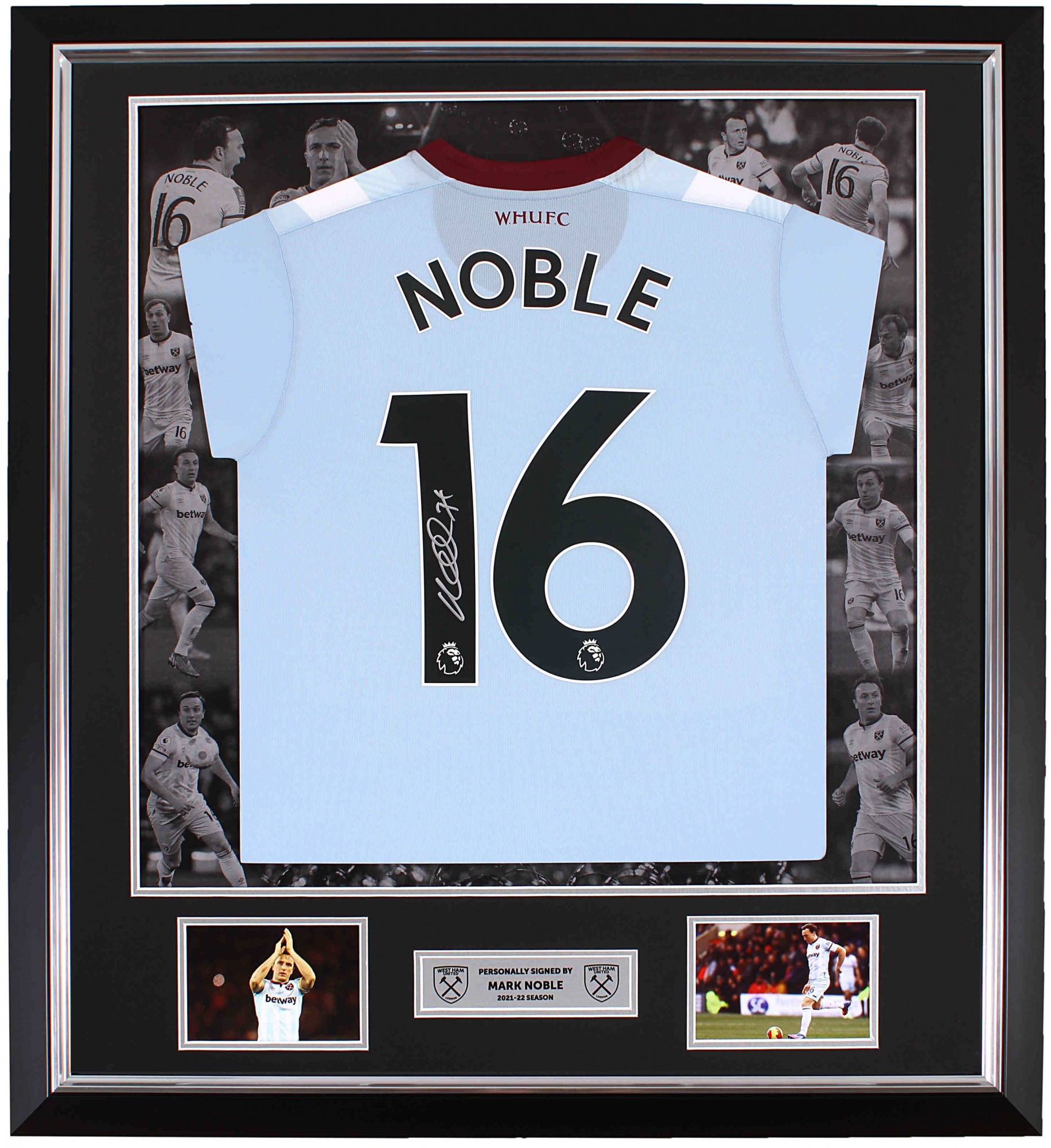 Noble Signed Framed 21/22 Away Shirt