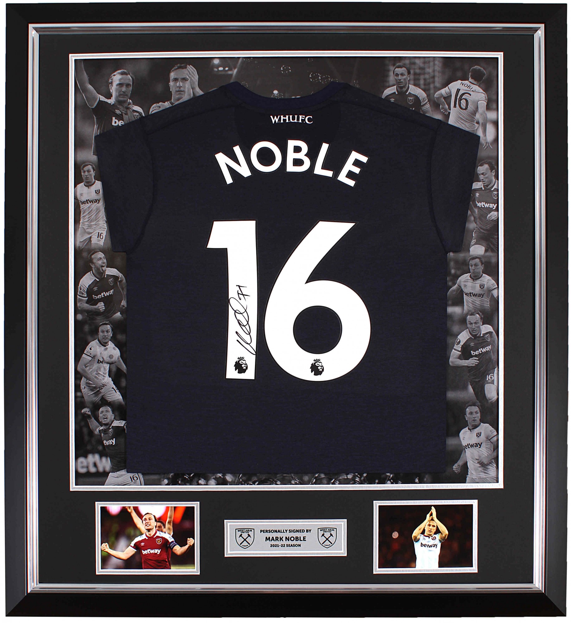 Noble Signed Framed 21/22 3rd Shirt