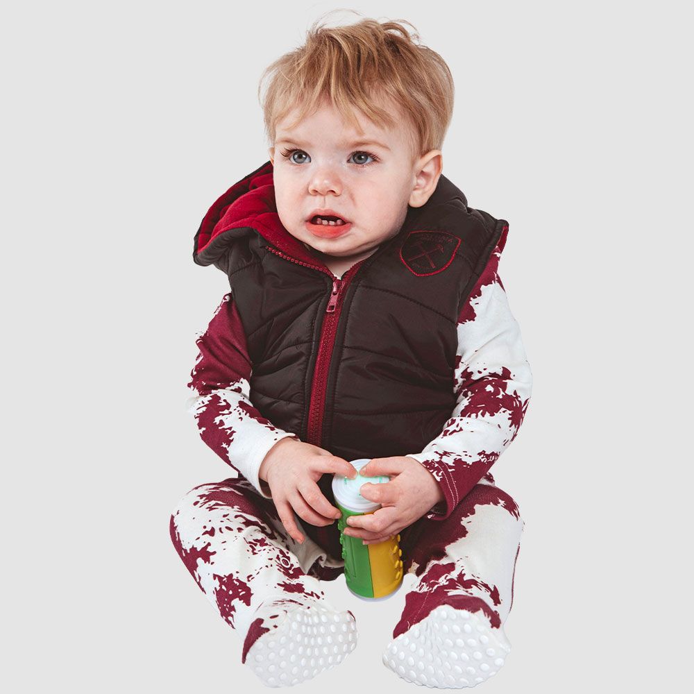 West Ham Baby Black Gilet