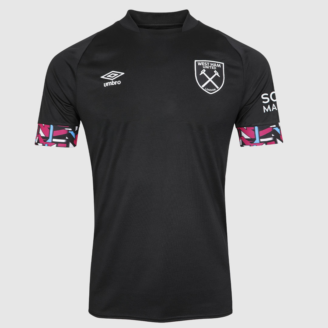 West Ham United 22/23 Unsponsored Away Shirt Black