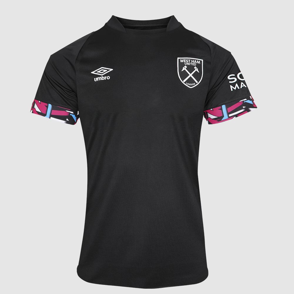 West Ham United 22/23 Womens Unsponsored Away Shirt Black