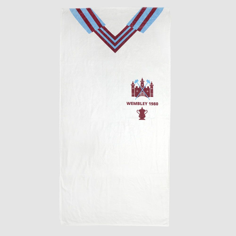 1980 Fa Cup Final Shirt Beach Towel