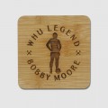 West Ham Legends Moore - Bamboo Coaster
