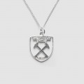 West Ham Silver Cut Out Crest Pendant & Chain