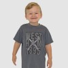 Junior West Ham Charcoal Raised Rubber T-Shirt