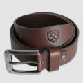 Brown Crest Leather Belt