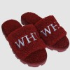 West Ham Womens Claret Fur Slider Slippers