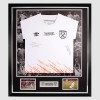 Framed Prague Final Goalscorers Signed 3rd Shirt