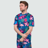 Adult Hawaiian Flamingo T-Shirt - Green