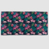 Hawaiian Flamingo Beach Towel - Green