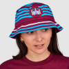 1975-80 Retro Bucket Hat - Claret/Blue