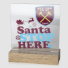 West Ham Santa Stop Here Light Sign