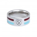 West Ham Colour Stripe Crest Ring
