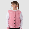 West Ham Girls Pink/White Baseball Jacket