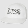 DT38 White/Black Snapback Cap