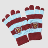 Youth Claret/Sky Striped Gloves