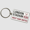 West Ham Street Sign Keyring