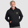 Adults Gold Embroidered Cross Hammers Hoodie 