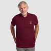 Adults Claret Ribbed Polo