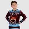 Junior Reindeer Pom Pom Christmas Jumper