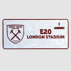 Route to Stadium Street Sign