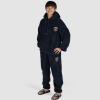 Womens Navy Fluffy Pyjamas