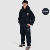 Womens Navy Fluffy Pyjamas