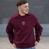 Adults Claret Retro Cotton Drill Top