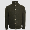Adults Olive Heavy Knit Cardigan