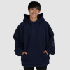 Womens Navy Oversized Hoodie