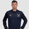 West Ham 25/26 Adults Navy Pre-Match Midlayer Top