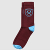 West Ham Mens Claret Crest Socks - Club Classics