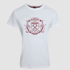 Womens White Tonal Tulip Scroll T-Shirt