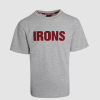 Junior Grey Marl Irons Text T-Shirt