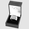 West Ham Stainless Steel Chunky Square Castle Ring