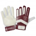 Boys Claret/White Goalkeeper Gloves
