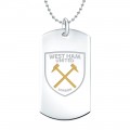Colour Crest Dog Tag And Chain