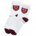 West Ham 3 Pack White Sports Socks