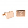 West Ham Rose Gold Stainless Steel Cufflinks
