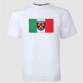 2425 - White Italy Flag/Crest T-Shirt