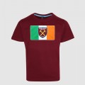 2418 - Claret Ireland Flag/Crest T-Shirt