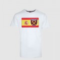 2418 - White Spain Flag/Crest T-Shirt
