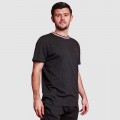 Mens Grey Short Sleeve Lounge Top