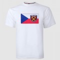 2425 - White Czech Republic Flag/Crest T-Shirt
