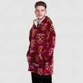 Adults Multi Crest Fleece Poncho
