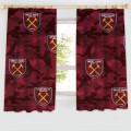 Claret Camo Crest 54 Drop Curtains