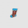 West Ham Christmas Stocking Pin Badge