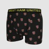 West Ham Junior Black Crest Boxer Shorts