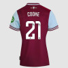 Women's Short Sleeve Home Shirt 24/25- Claret/Blue