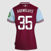 Women's Short Sleeve Home Shirt 24/25- Claret/Blue